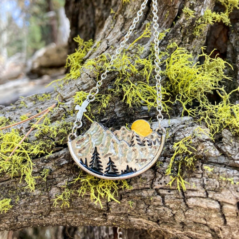 Mountain Necklace- boho, outdoors, unique, artistic